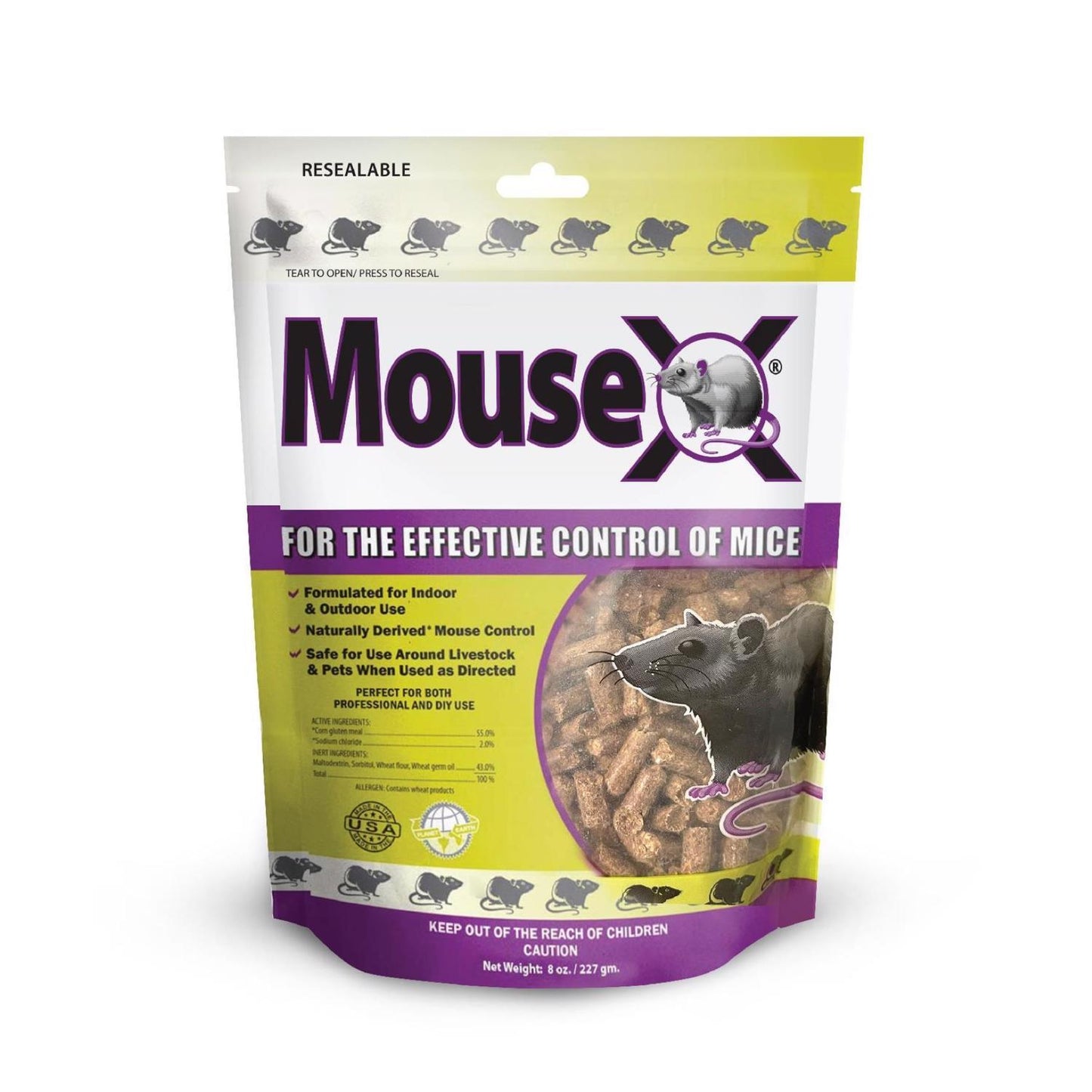  MouseX Non-Toxic Bait Pellets For Mice 8 Oz 1 Pk