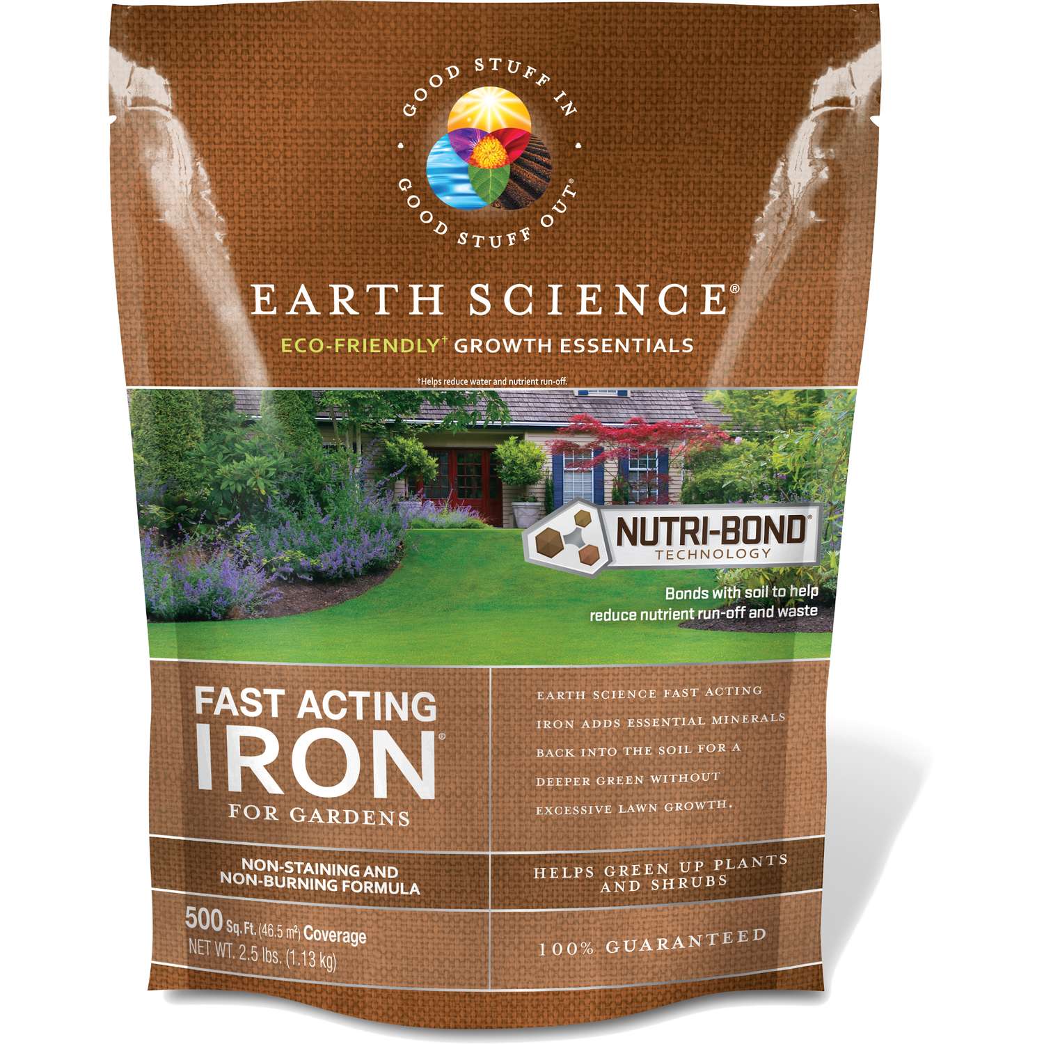  Earth Science Growth Essentials Iron Treatment 500 Sq Ft 2.5 Lb