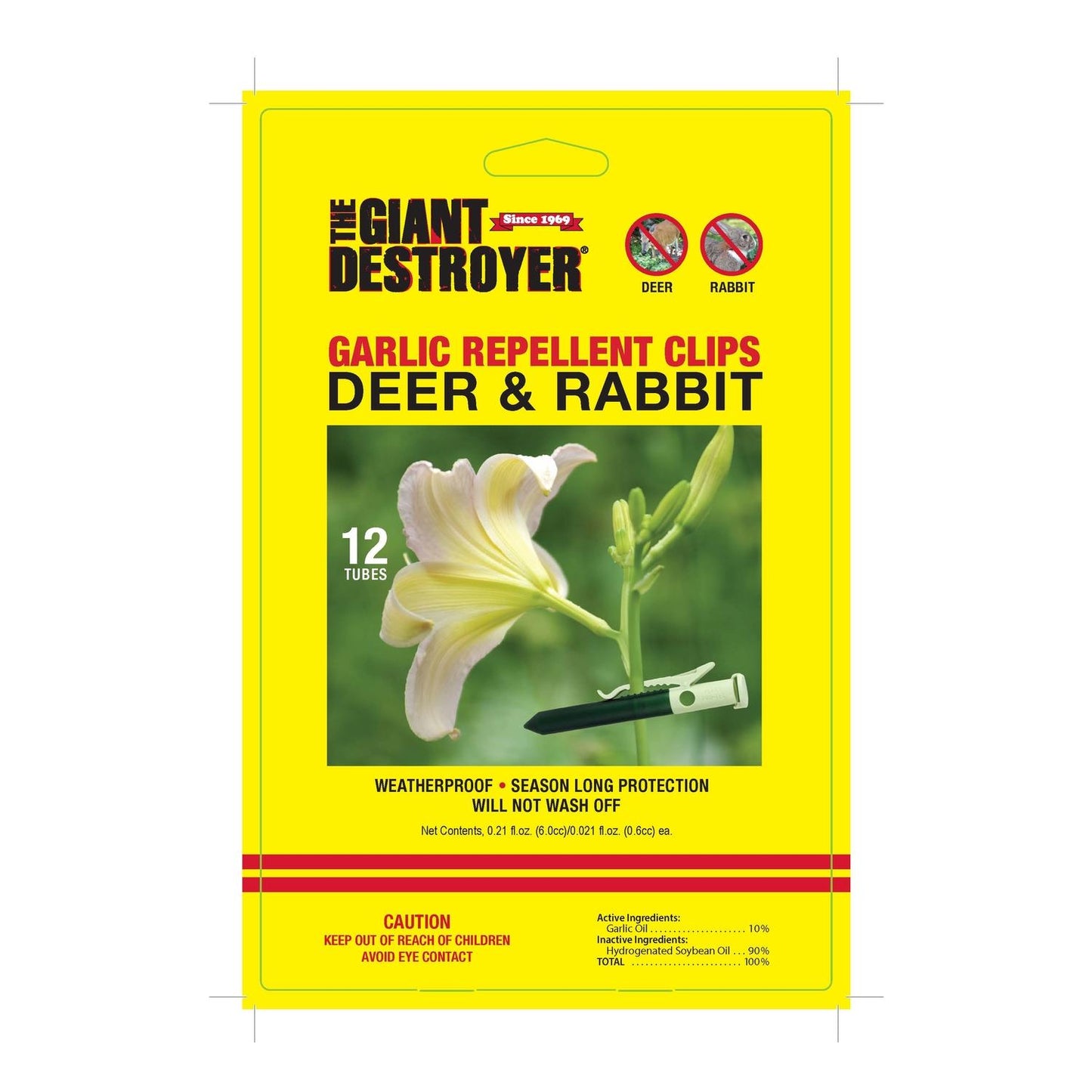  The Giant Destroyer Animal Repellent Clip For Deer And Rabbits 12 Pk