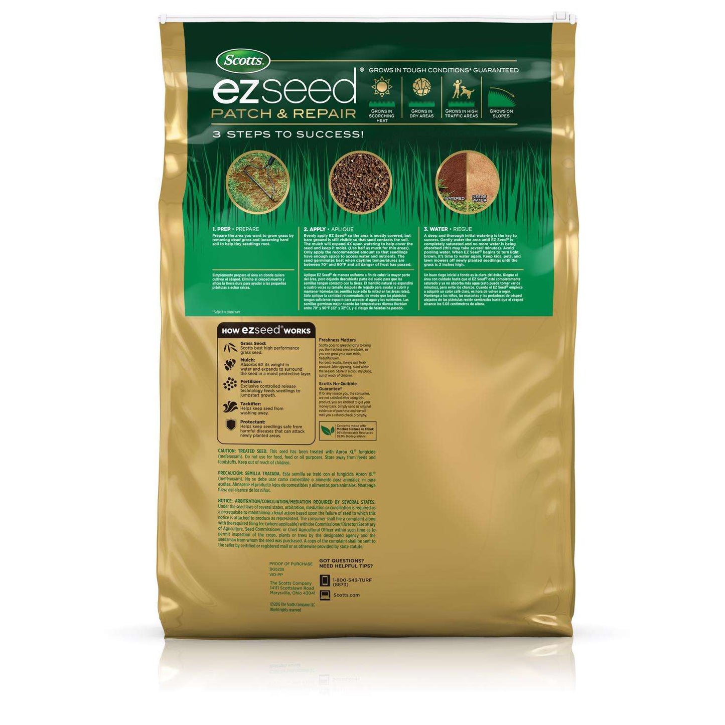  Scotts EZ Seed Bermuda Grass Sun Or Shade Grass Spot Repair Seed 20 Lb