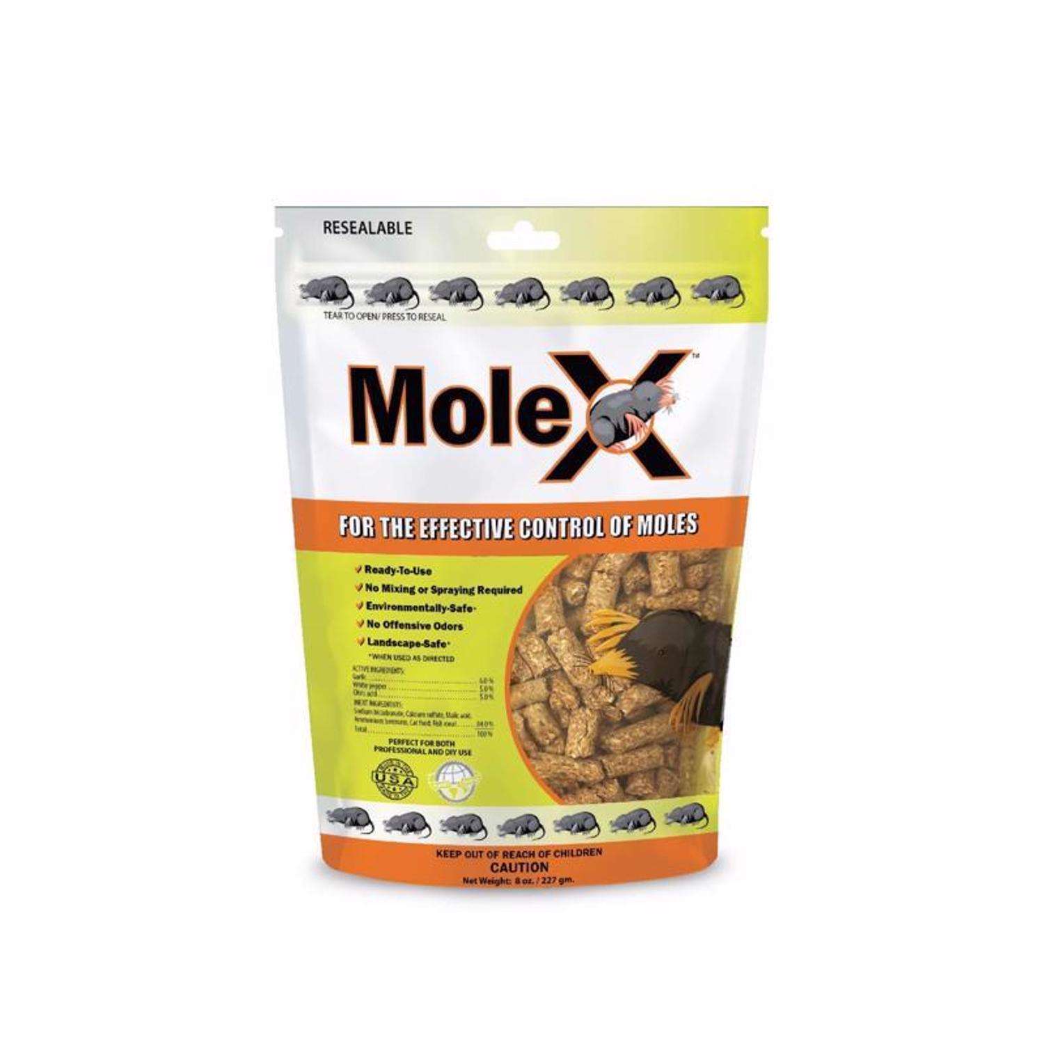  MoleX Non-Toxic Bait Pellets For Moles 8 Oz 1 Pk