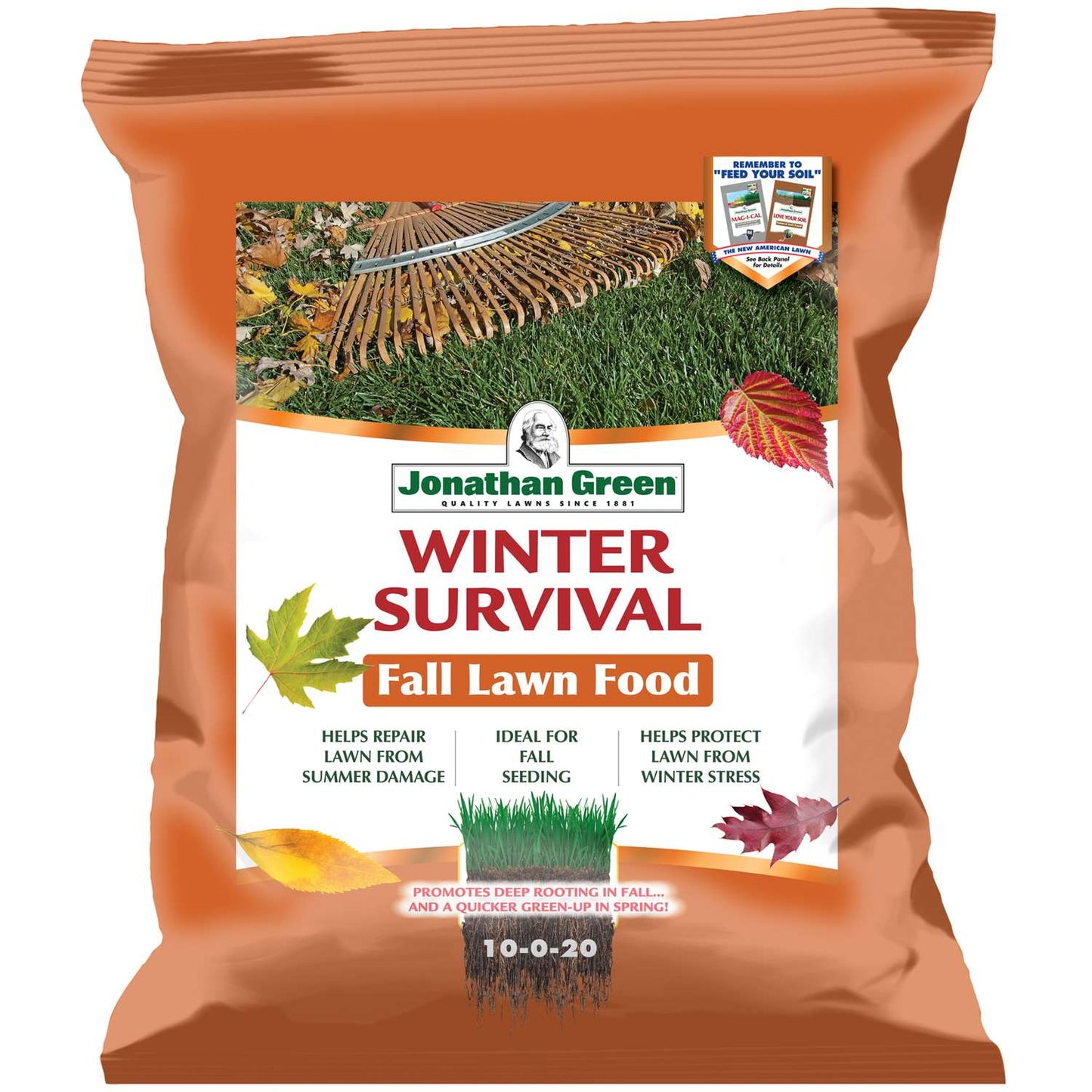  Jonathan Green Winter Survival All-Purpose Lawn Fertilizer For All Grasses 5000 Sq Ft