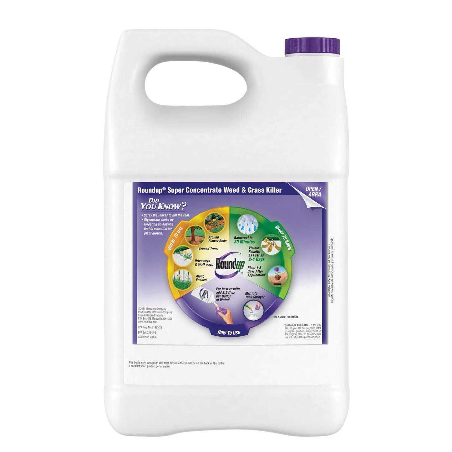  Roundup Weed And Grass Killer Concentrate 1 Gal