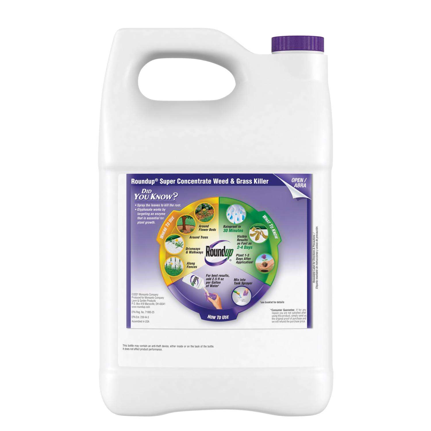  Roundup Weed And Grass Killer Concentrate 1 Gal