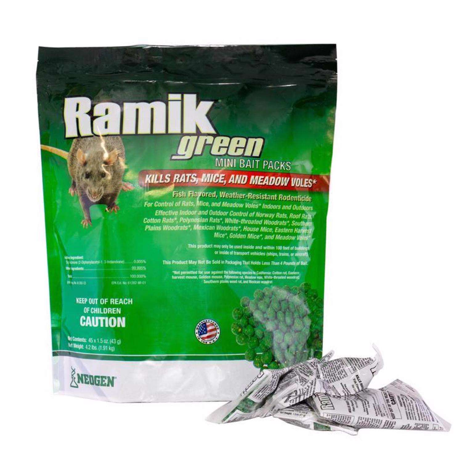  Ramik Fish-Flavored Bait Nuggets For Mice And Rats 4 Lb 45 Pk