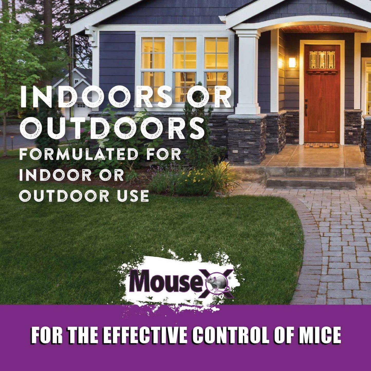  MouseX Non-Toxic Bait Pellet Throw Pack For Mice 12 Oz 6 Pk