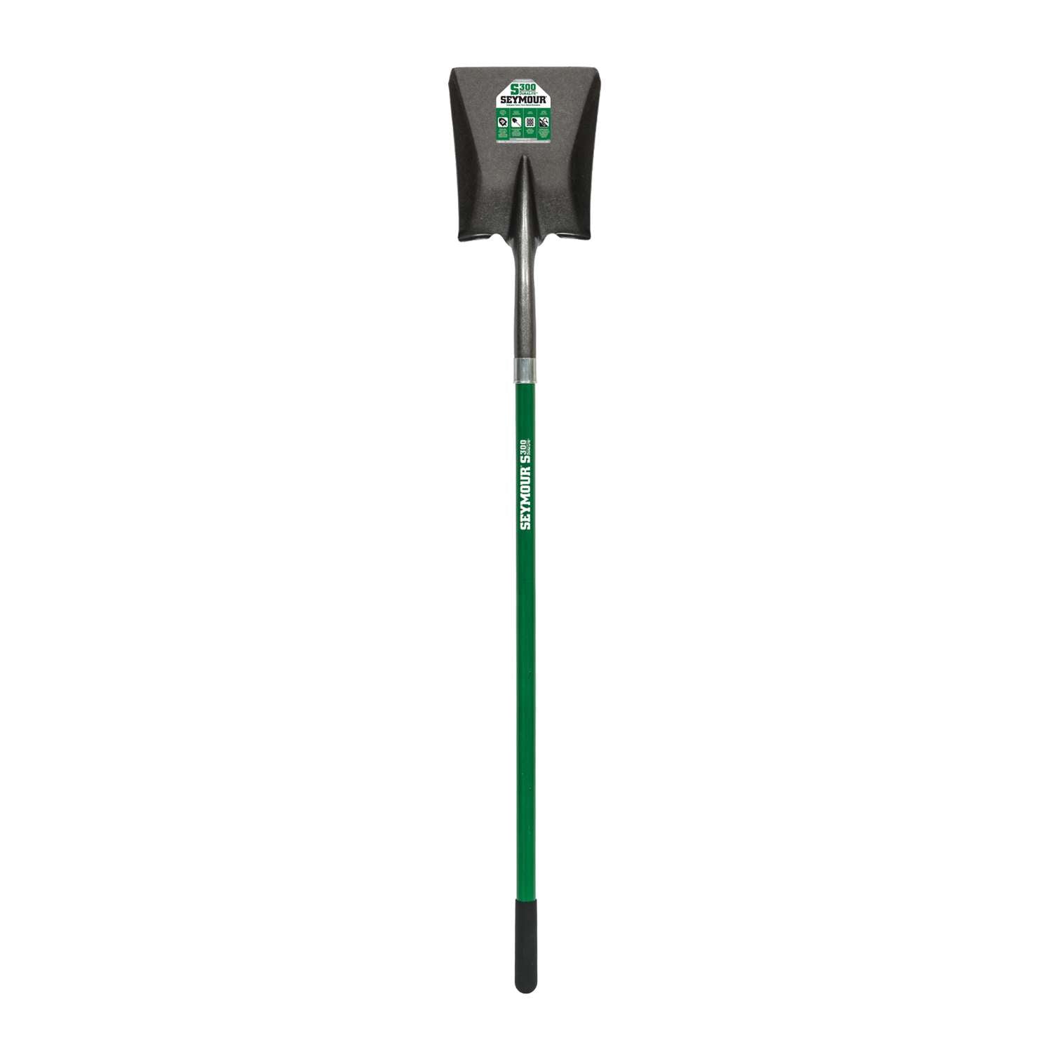  Seymour S300 DuraLite Steel Square Shovel Fiberglass Handle