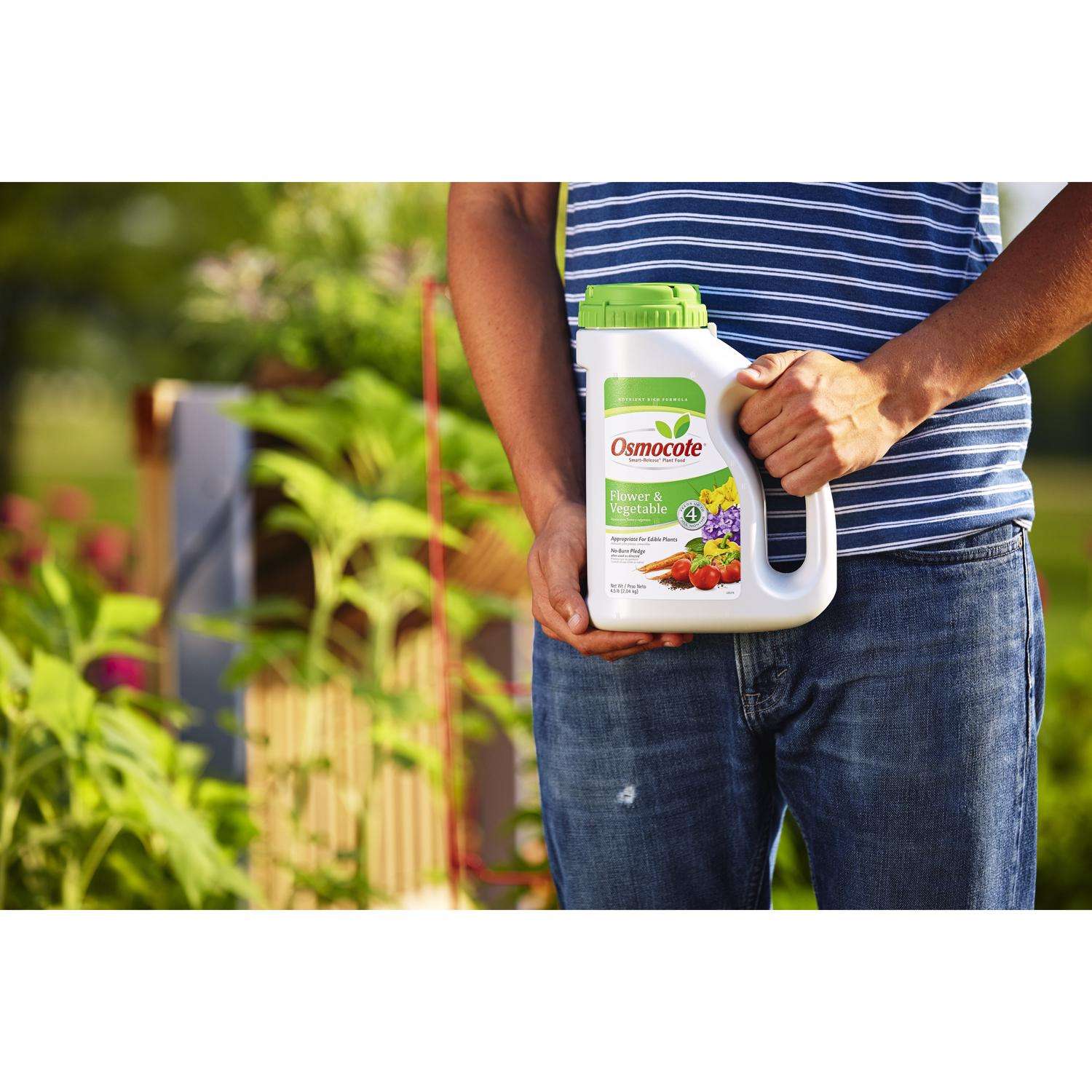  Osmocote Smart-Release Flower & Vegetable Granules Plant Food 4.5 Lb