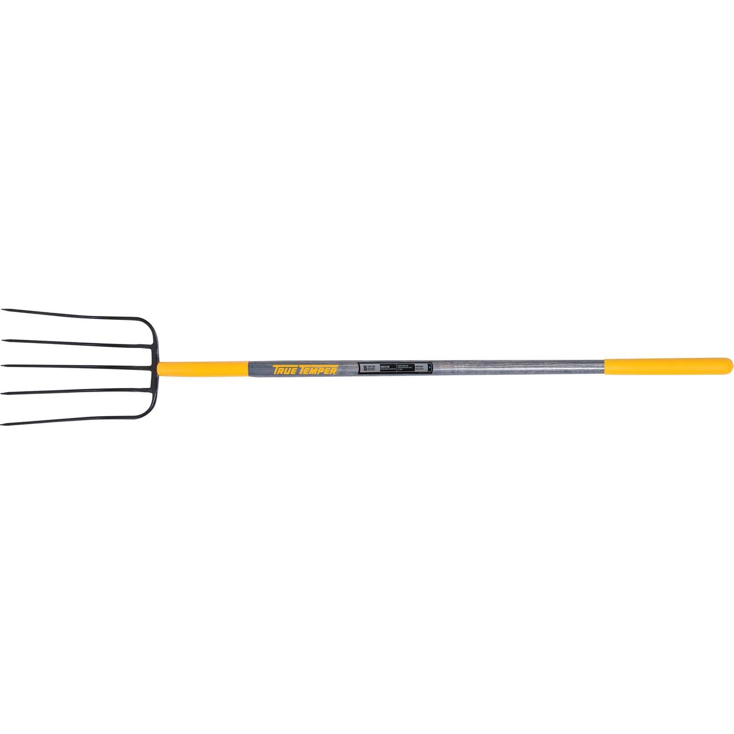  True Temper 5 Tine Steel Manure Fork 48 In. Wood Handle