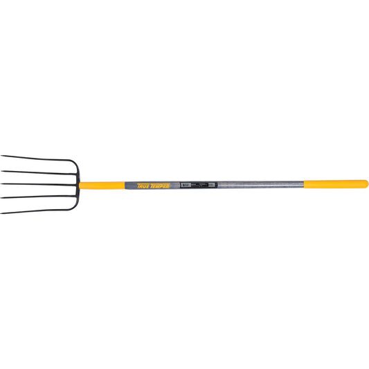  True Temper 5 Tine Steel Manure Fork 48 In. Wood Handle