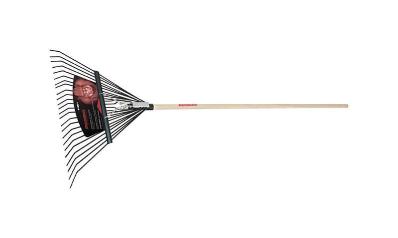  Razor-Back 68 In. 24 Tine Steel Leaf Rake Wood Handle