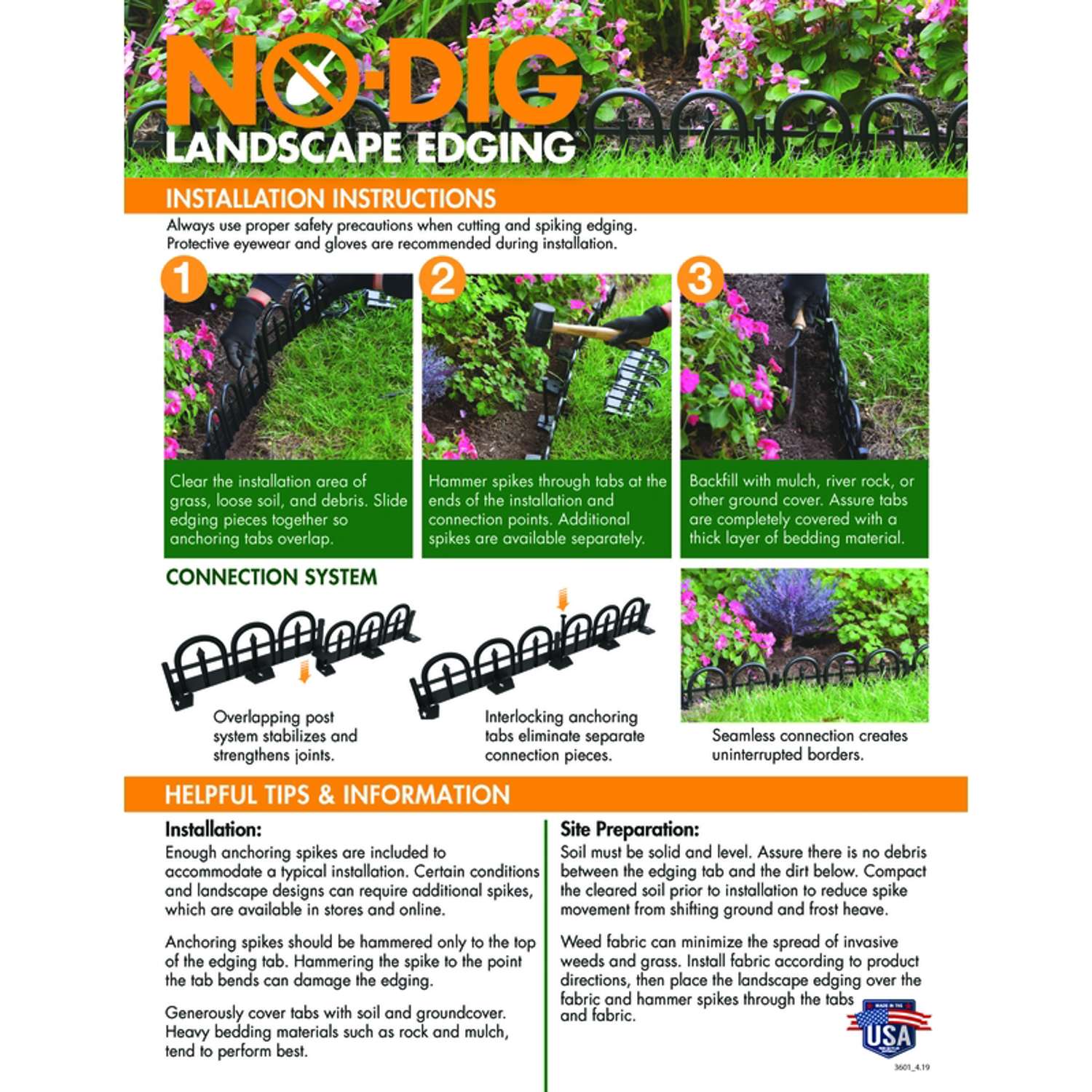  EasyFlex 10 Ft. L Plastic Black Landscape Edging Kit