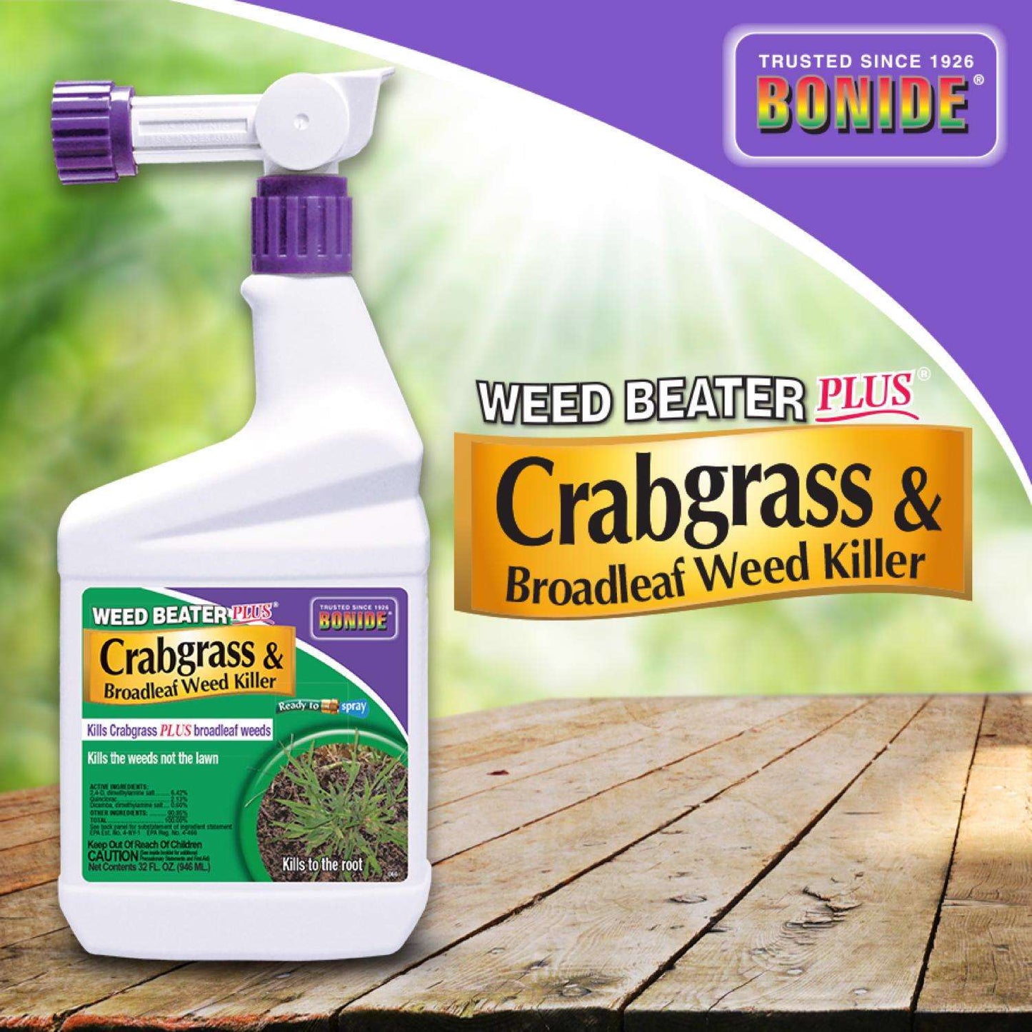  Bonide Weed Beater Plus Weed And Crabgrass Killer RTS Hose-End Concentrate 32 Oz
