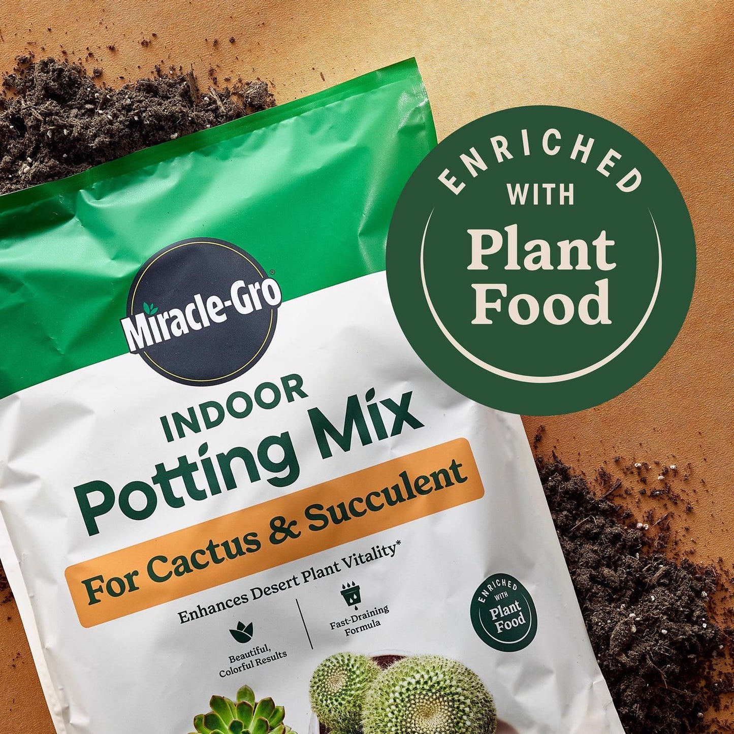  Miracle-Gro Cacti, Citrus And Palm Potting Mix 8 Qt
