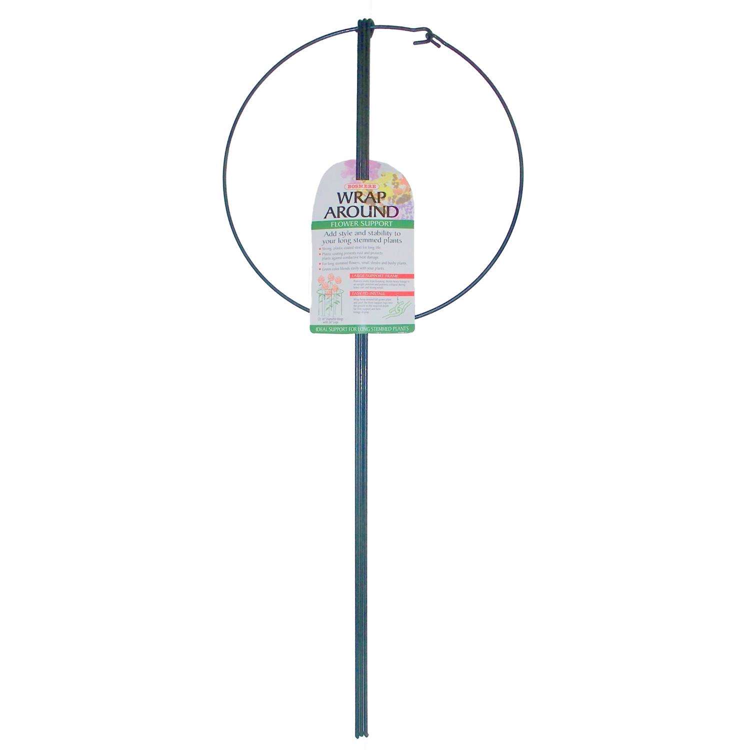  Bosmere 36 In. H Green Coated Wire Plant Support