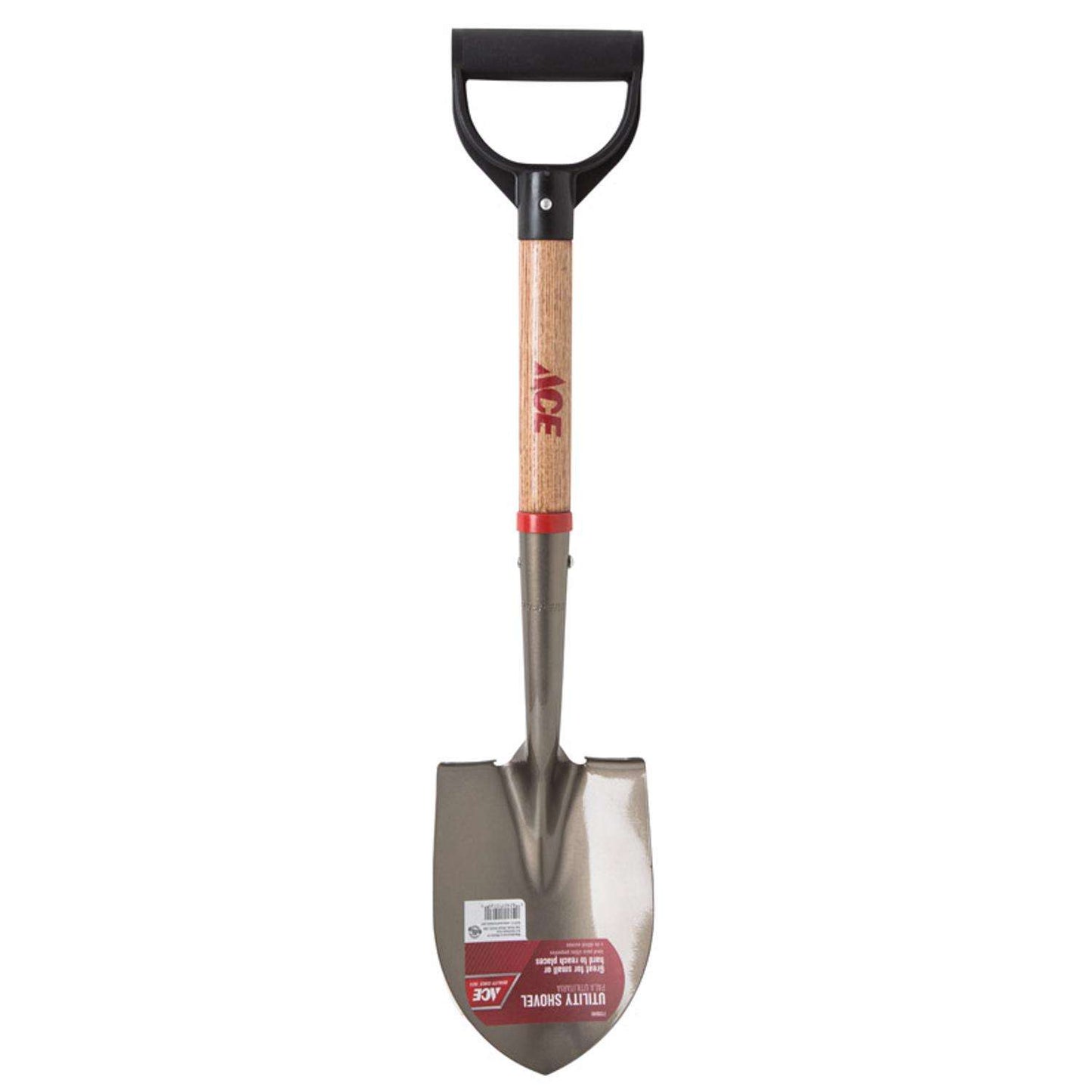  Ace Little Pal 27 In. Steel Round Utility Shovel Wood Handle