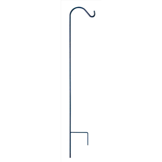  Living Accents Black Steel 48 In. H Single Crook Plant Hook 1 Pk