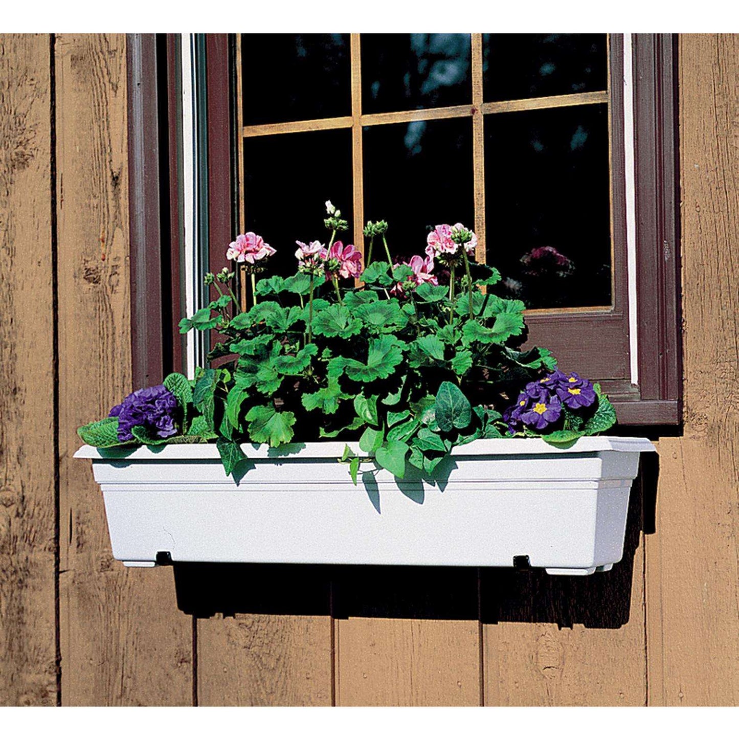  Novelty 6.5 In. H X 8 In. W X 36 In. D X 36 In. D Plastic Countryside Flower Box White