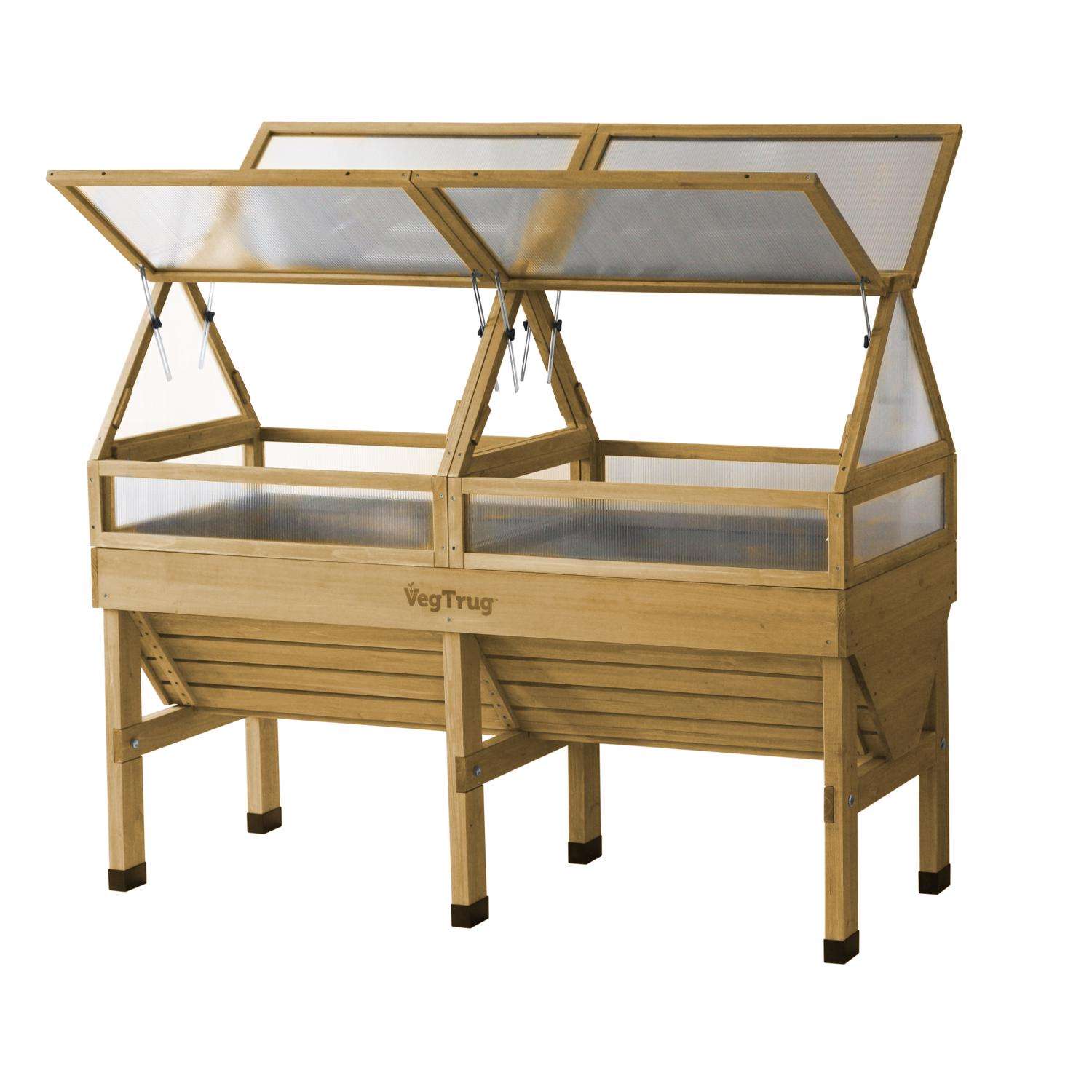  VegTrug Cold Frame Natural 26 In. H X 71 In. W Raised Bed Greenhouse