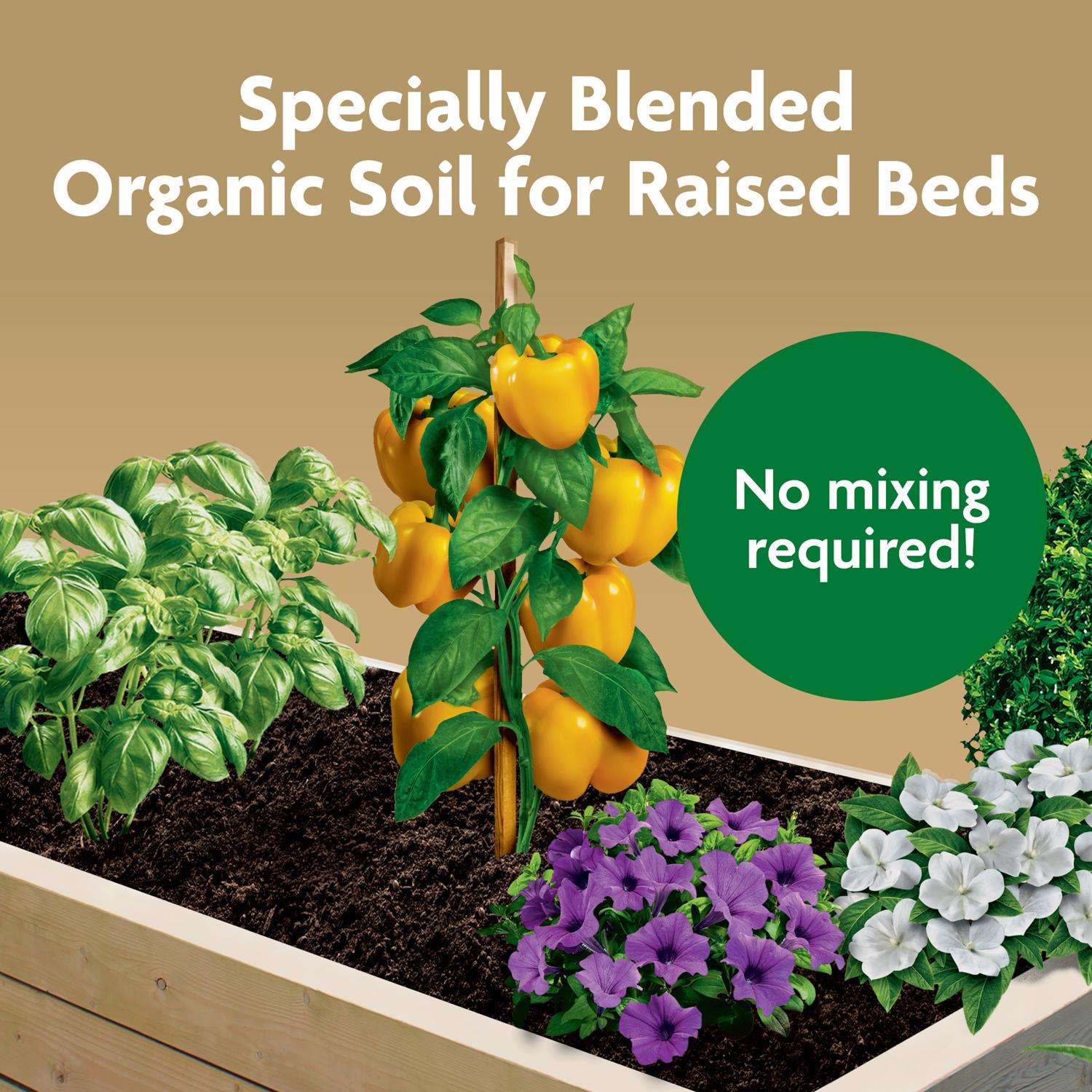  Miracle-Gro Organic All Purpose Raised Bed Soil 1.5 Cu Ft