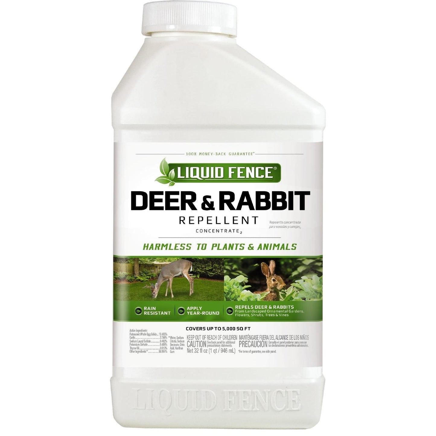  Liquid Fence Animal Repellent Liquid For Deer And Rabbits 32 Oz
