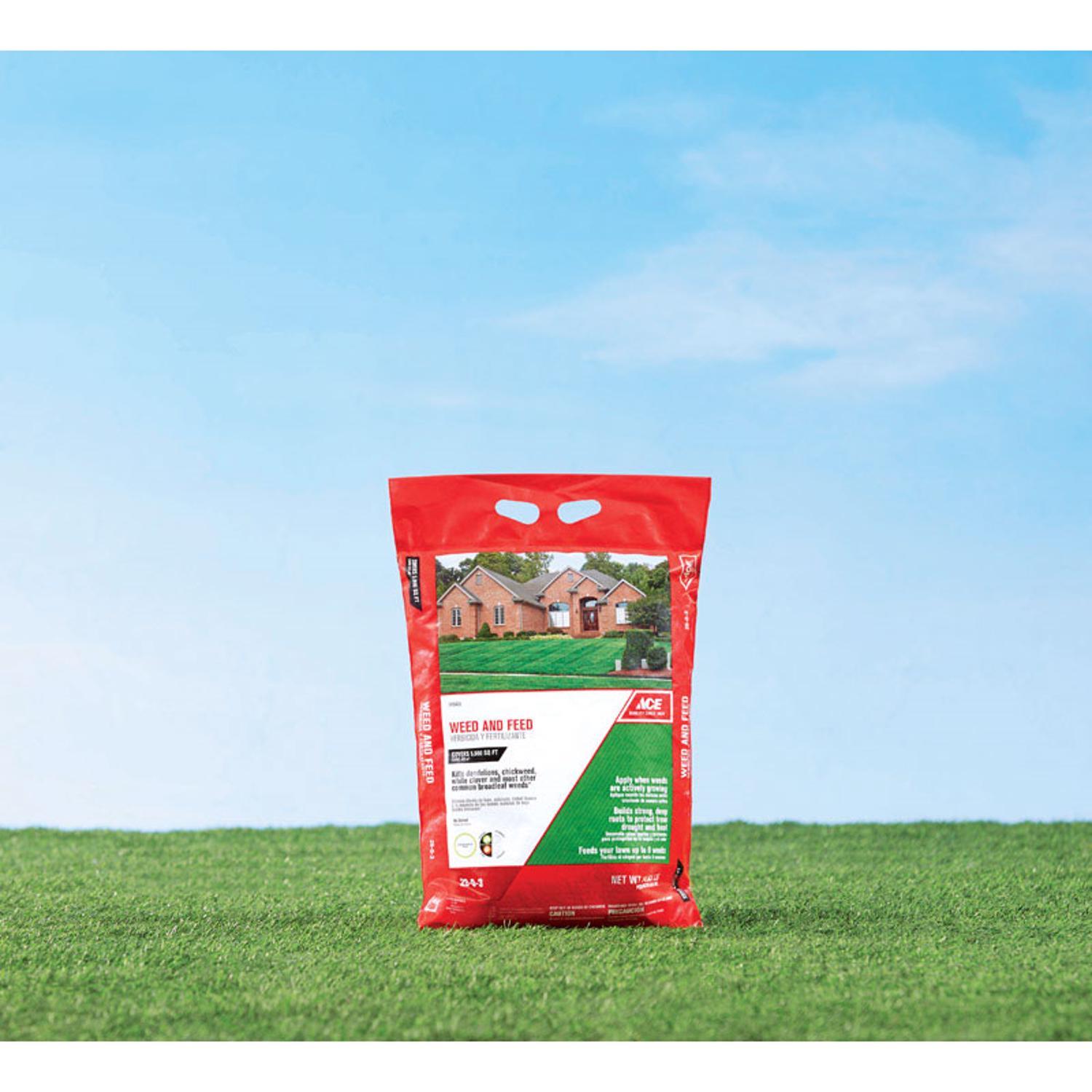  Ace Weed & Feed Lawn Fertilizer For All Grasses 5000 Sq Ft