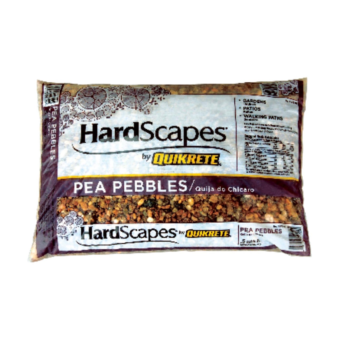  Quikrete HardScapes Assorted Decorative Pebble Pea Pebbles 0.5 Cu Ft 50 Lb
