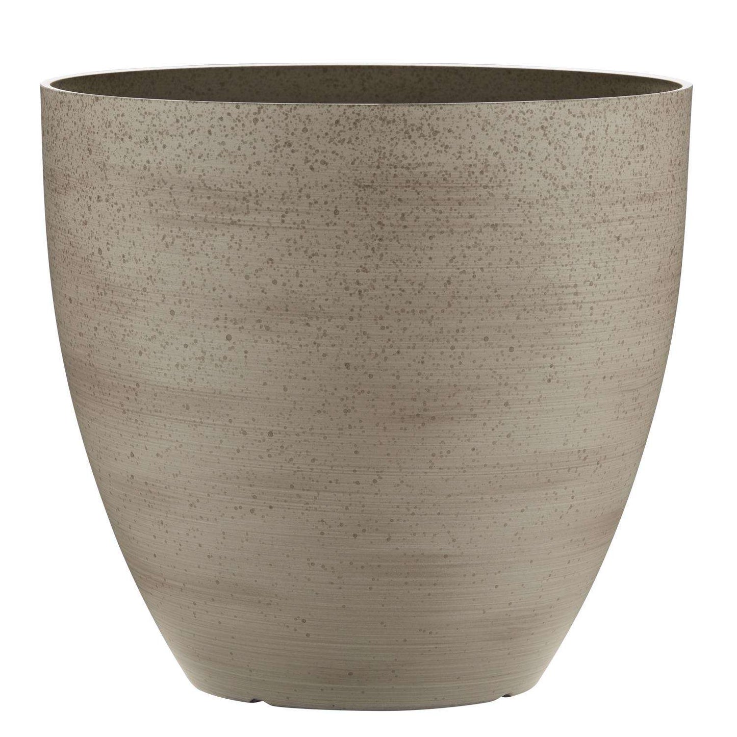  Southern Patio 12 In. H X 13 In. D Resin Egg Planter Whitestone