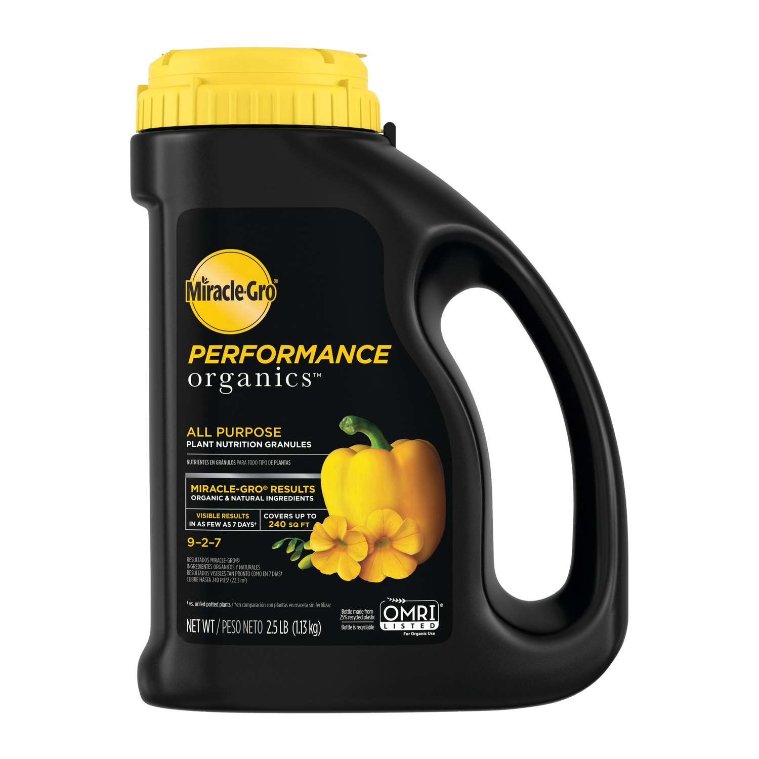  Miracle-Gro Performance Organics Organic Granules Plant Food 2.5 Lb