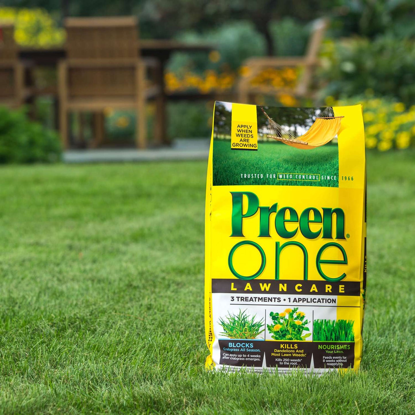  Preen One Lawncare Weed & Feed Lawn Fertilizer For All Grasses 5000 Sq Ft