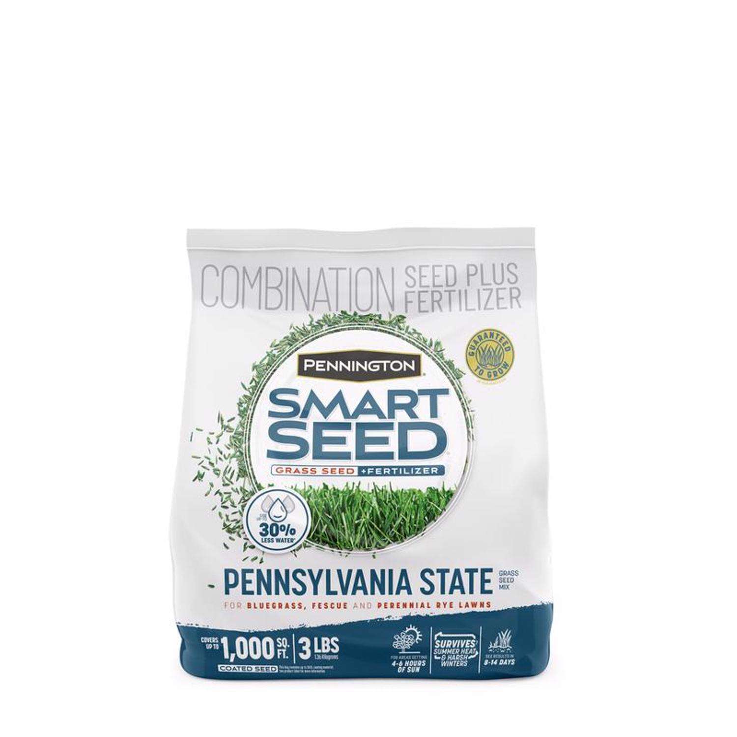  Pennington Smart Seed Pennsylvania State Mixed Sun Or Shade Grass Seed And Fertilizer 3 Lb