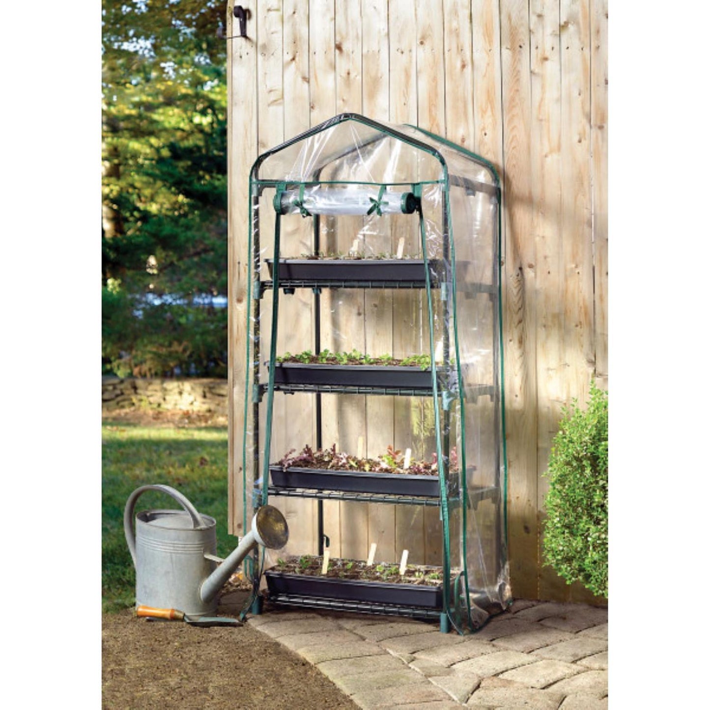  Miracle-Gro Clear 23 In. W X 17 In. D X 57 In. H Greenhouse
