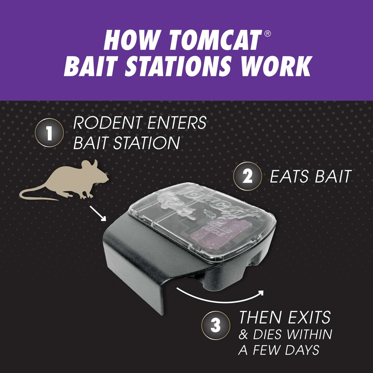  Tomcat Advanced Formula Bait Station And Bait Blocks For Mice 6 Oz 6 Pk
