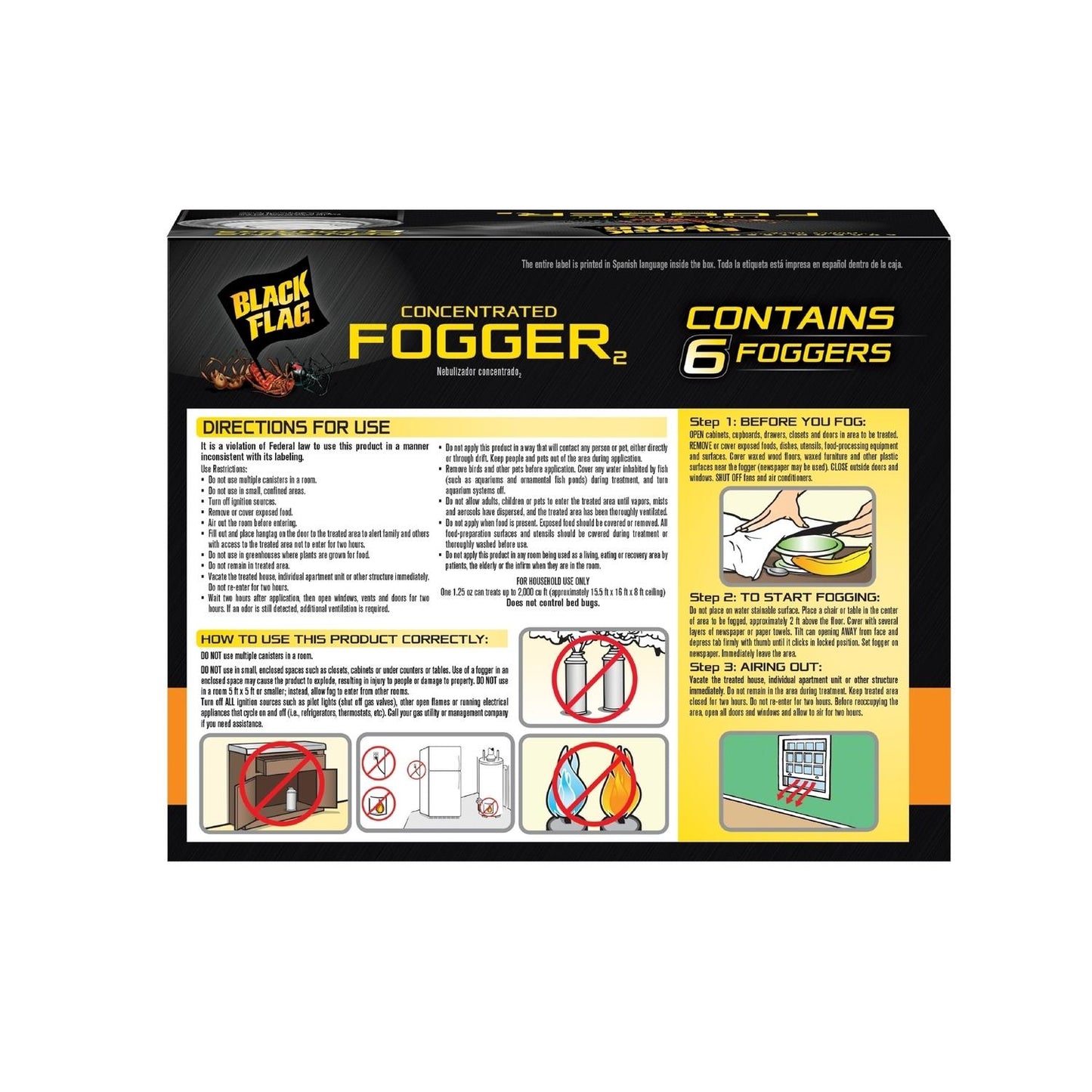  Black Flag Insect Killer Fog 1.25 Oz
