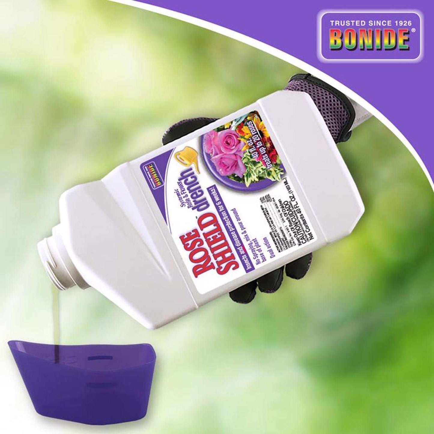  Bonide Rose Shield Systemic Insecticide And Disease Drench Liquid 40 Oz