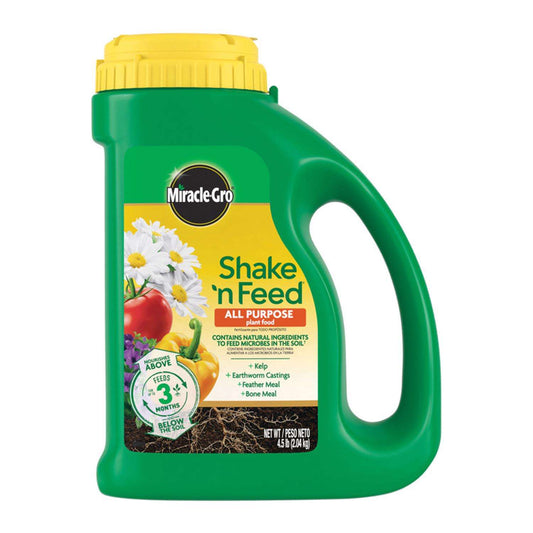  Miracle-Gro Shake 'n Feed Granules All Purpose Plant Food 4.5 Lb