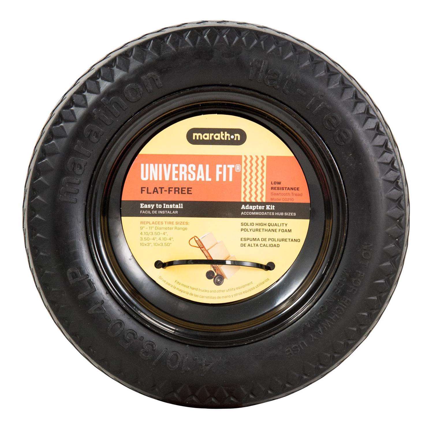  Marathon Universal Fit 4 In. D X 10.3 In. D 300 Lb. Cap. Offset Hand Truck Tire Polyurethane 1 Pk