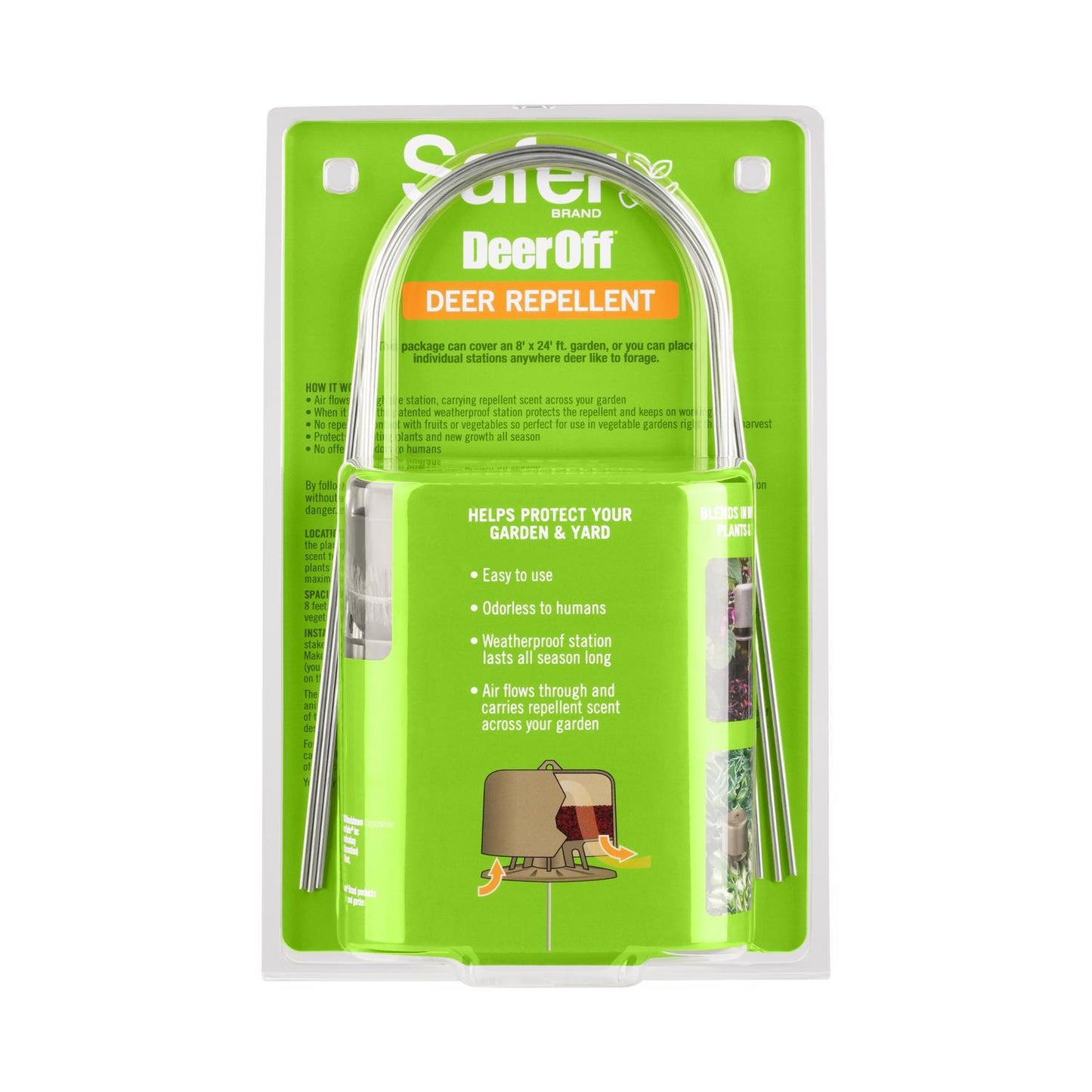  Safer Brand Deer Off Repellent Station Stake For Deer 6 Pk