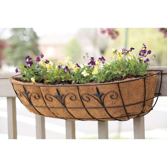  Living Accents Steel Window Planter: Stacking Planter Black