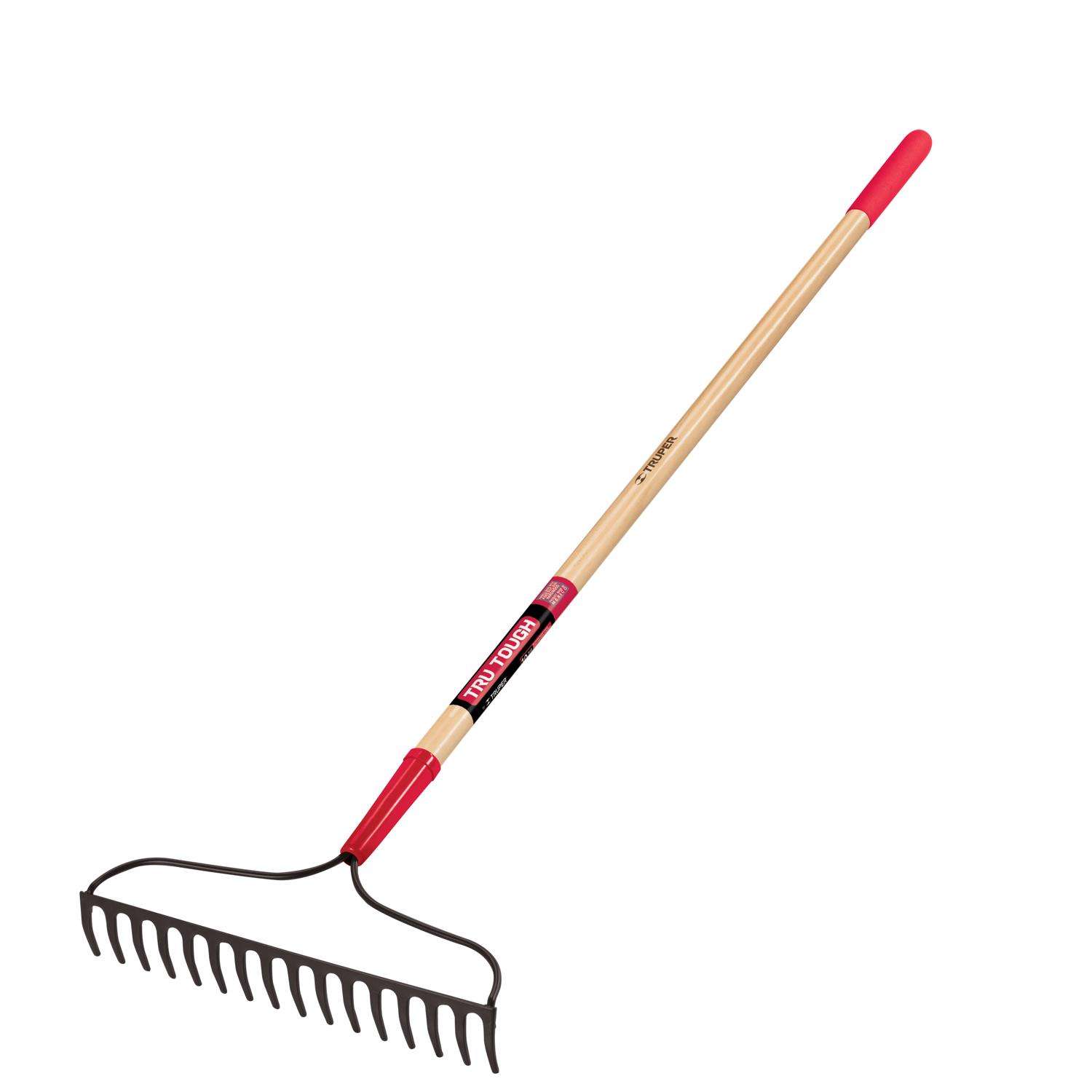  Truper Tru-Tough 59.75 In. 16 Tine Steel Bow Rake Wood Handle