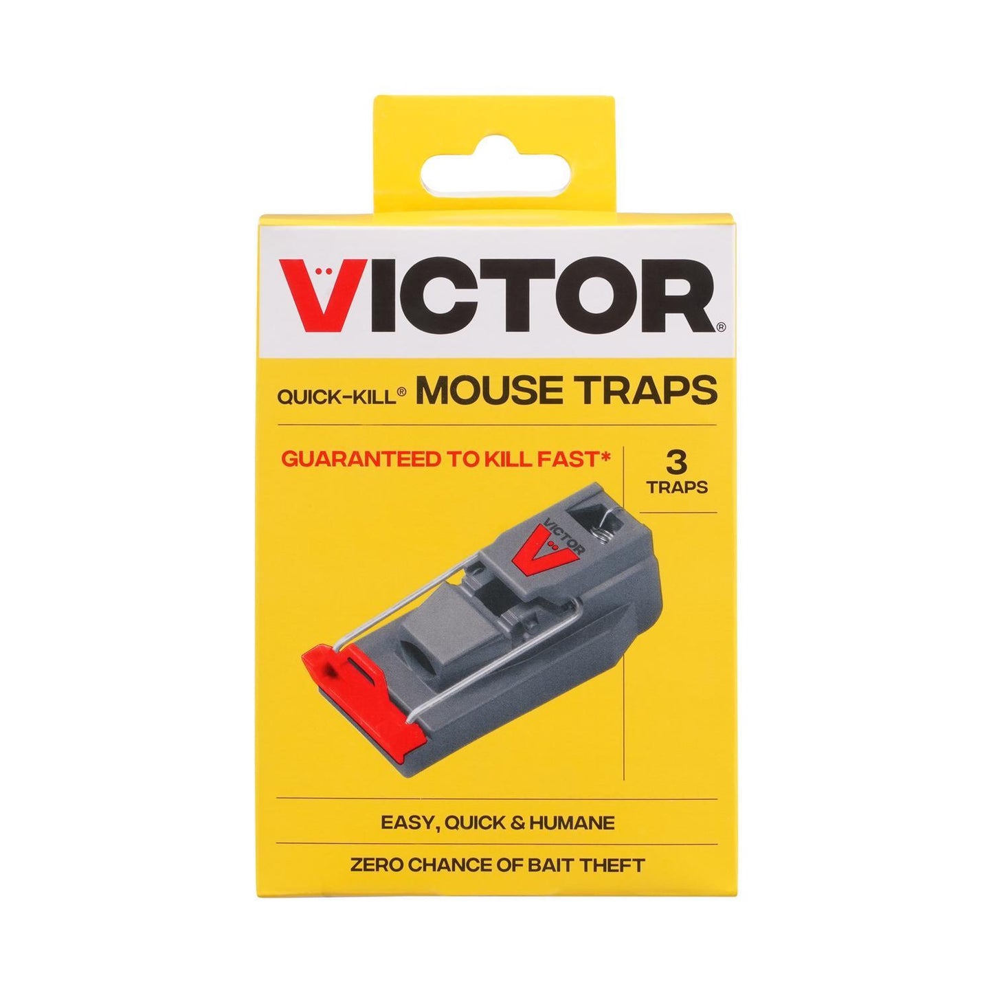  Victor Quick-Kill Small Snap Trap For Mice 3 Pk