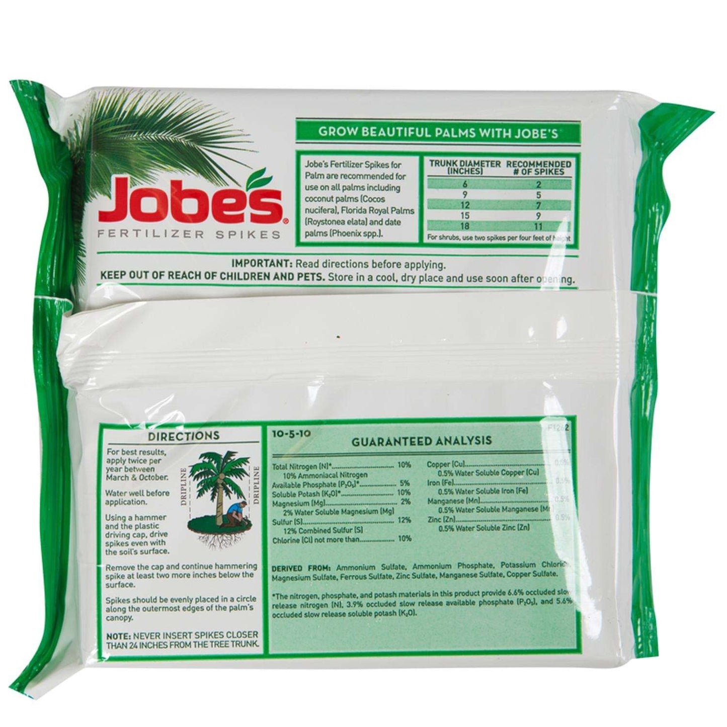  Jobe's Spikes Palms Root Feeder 1 Lb