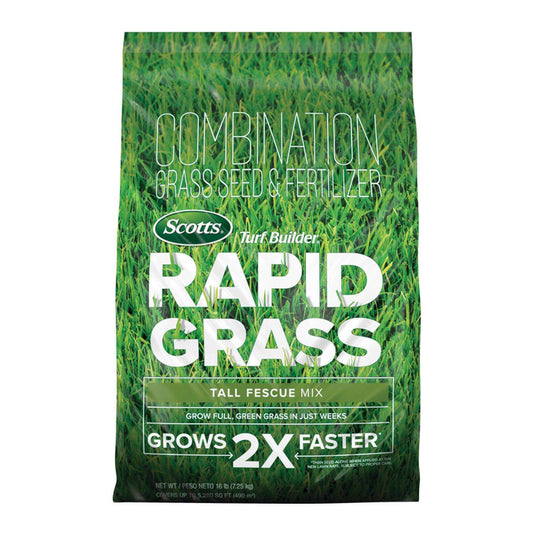  Scotts Turf Builder Rapid Grass Tall Fescue Grass Sun Or Shade Grass Seed And Fertilizer 16 Lb