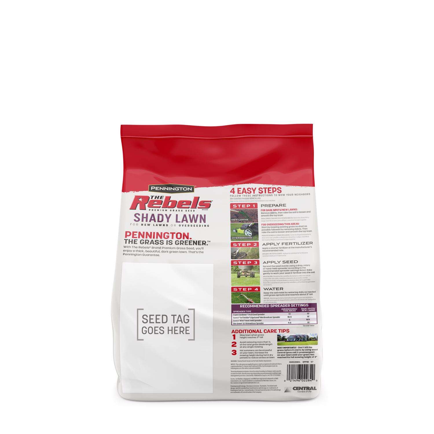  Pennington The Rebels Tall Fescue Grass Dense Shade Grass Seed 3 Lb