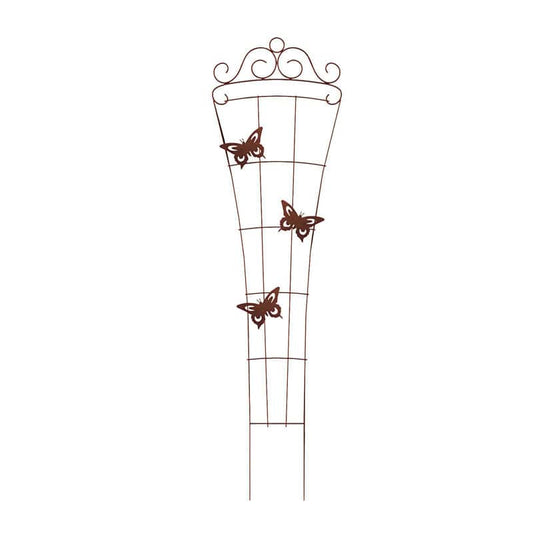  Panacea 72.5 In. H Brown Steel Trellis