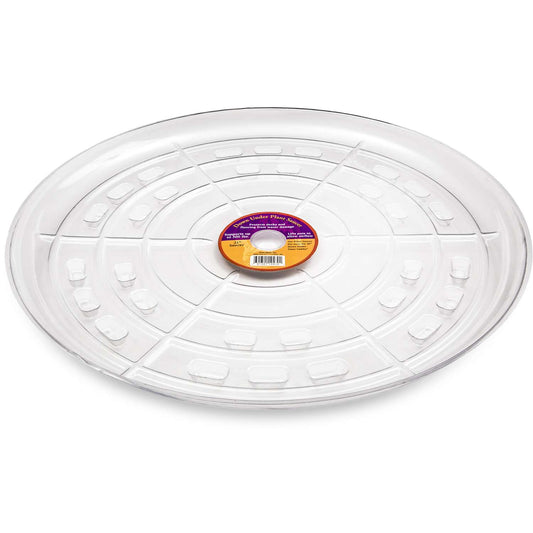  Down Under 21 In. D Plastic Plant Saucer Clear