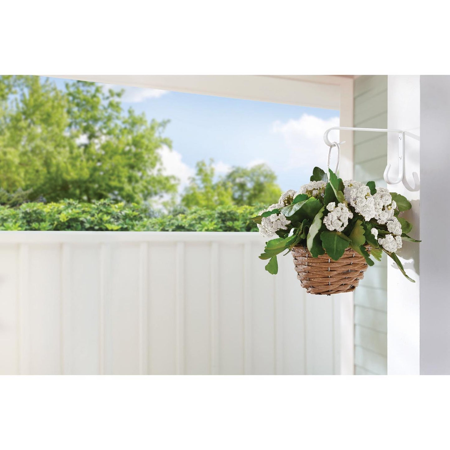  Living Accents White Steel 6 In. H Basic Plant Hook 1 Pk