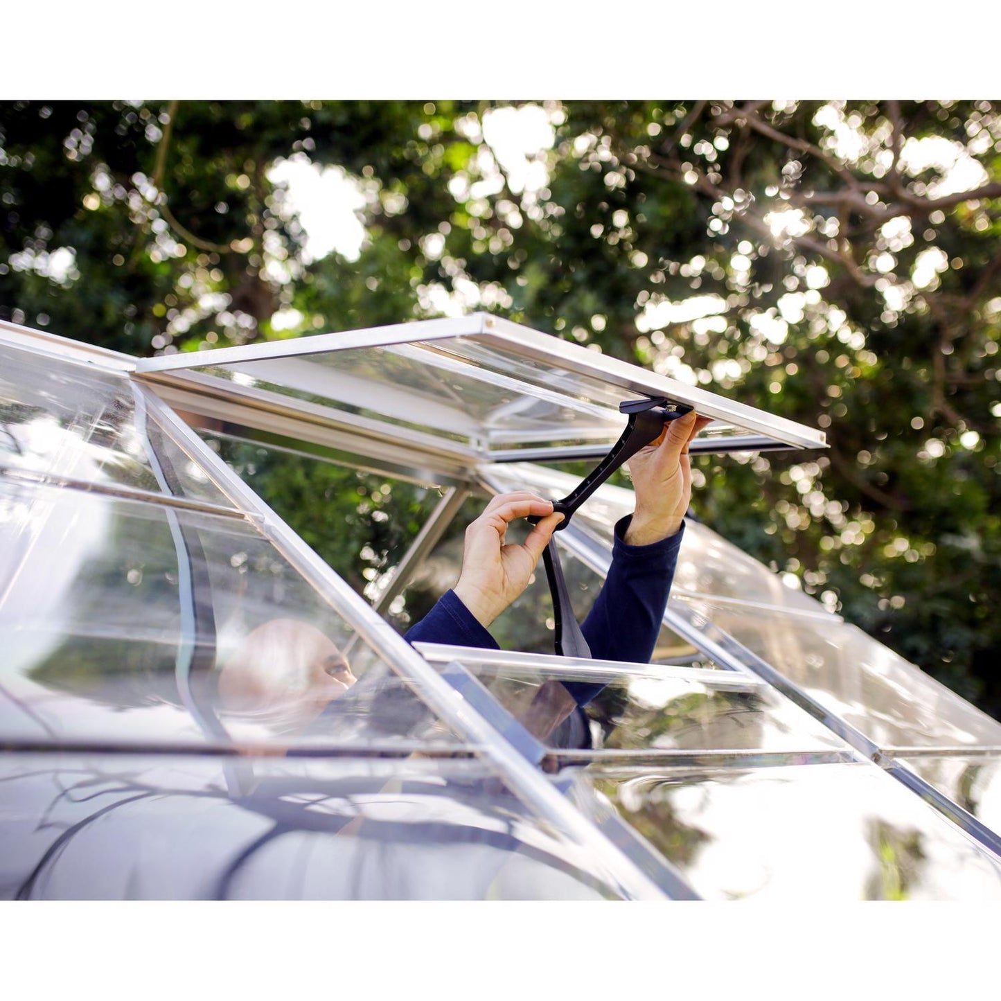  Canopia By Palram Harmony Silver 72.8 In. W X 49.6 In. D X 81.9 In. H Walk-In Greenhouse