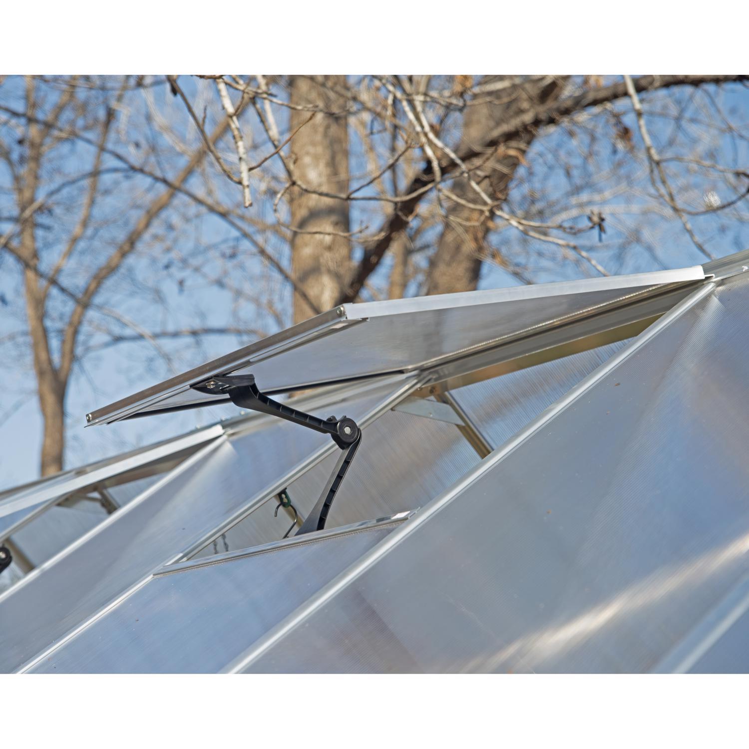 Canopia By Palram Mythos Silver 72.8 In. W X 49.6 In. D X 81.9 In. H Walk-In Greenhouse