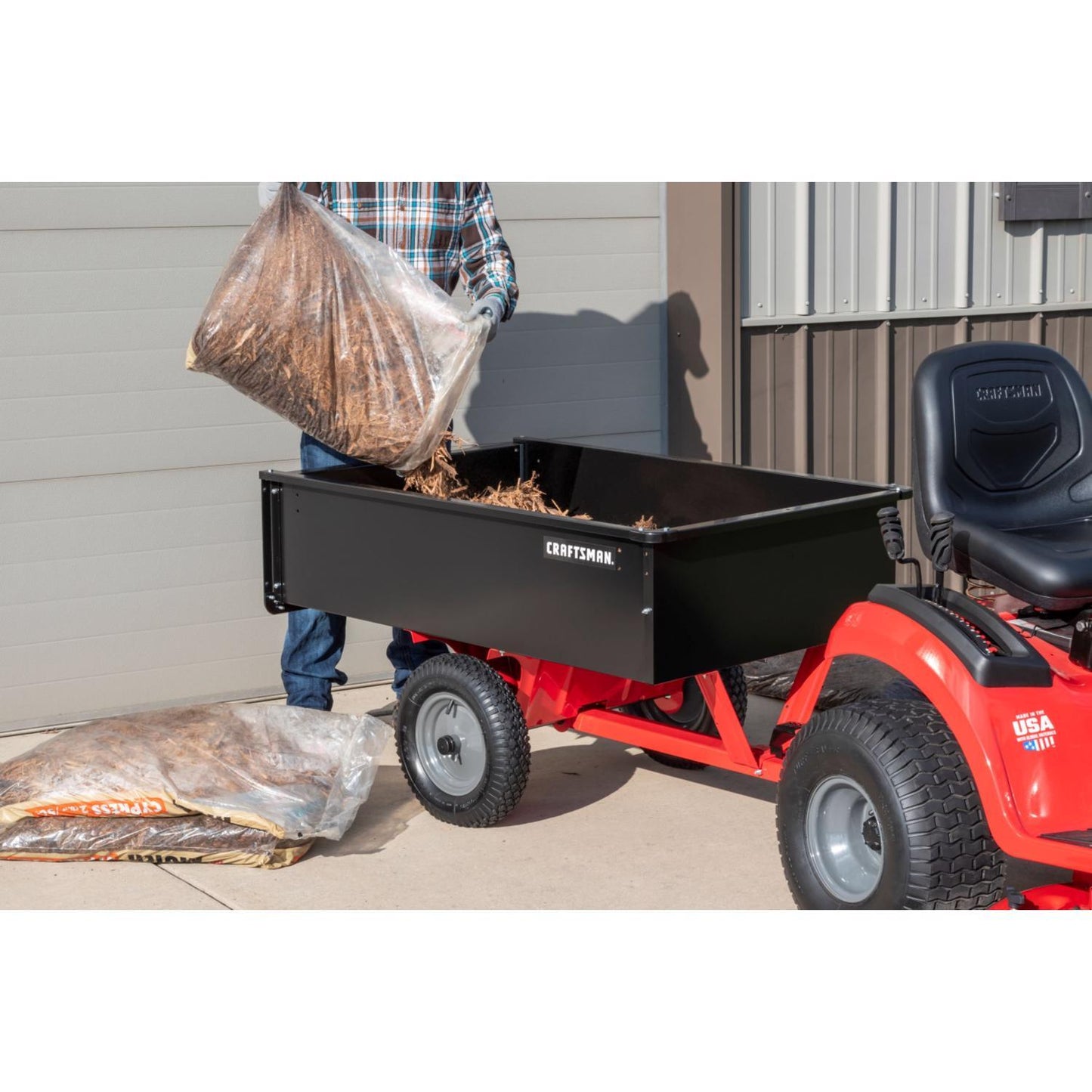 Craftsman Steel Tow Behind Utility Cart 12 Cu Ft